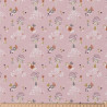 Printed Cotton MARYKA Dew / Pink Tones